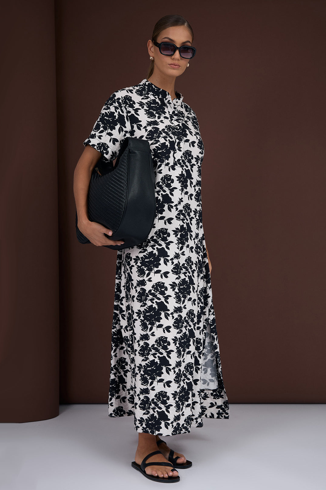 Adorne Agnes Printed Maxi Dress