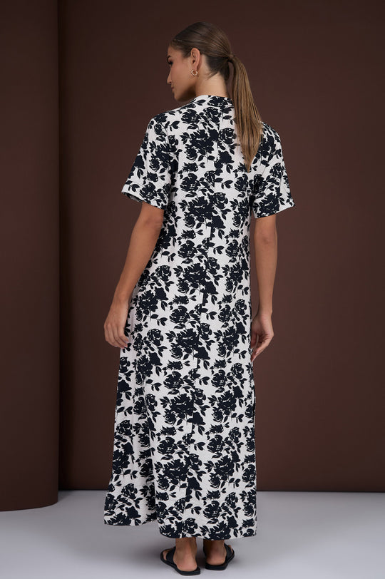 Adorne Agnes Printed Maxi Dress