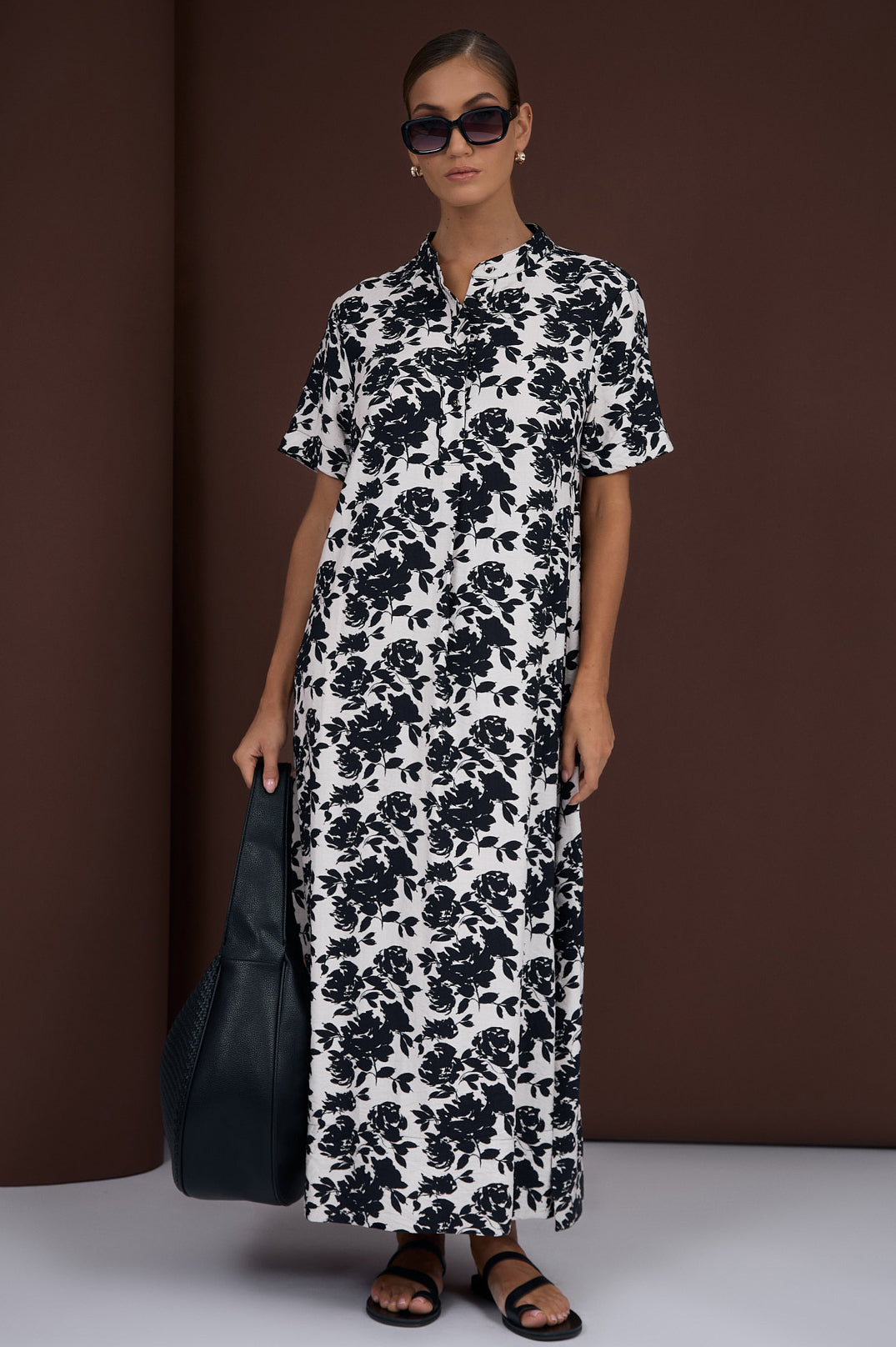 Adorne Agnes Printed Maxi Dress