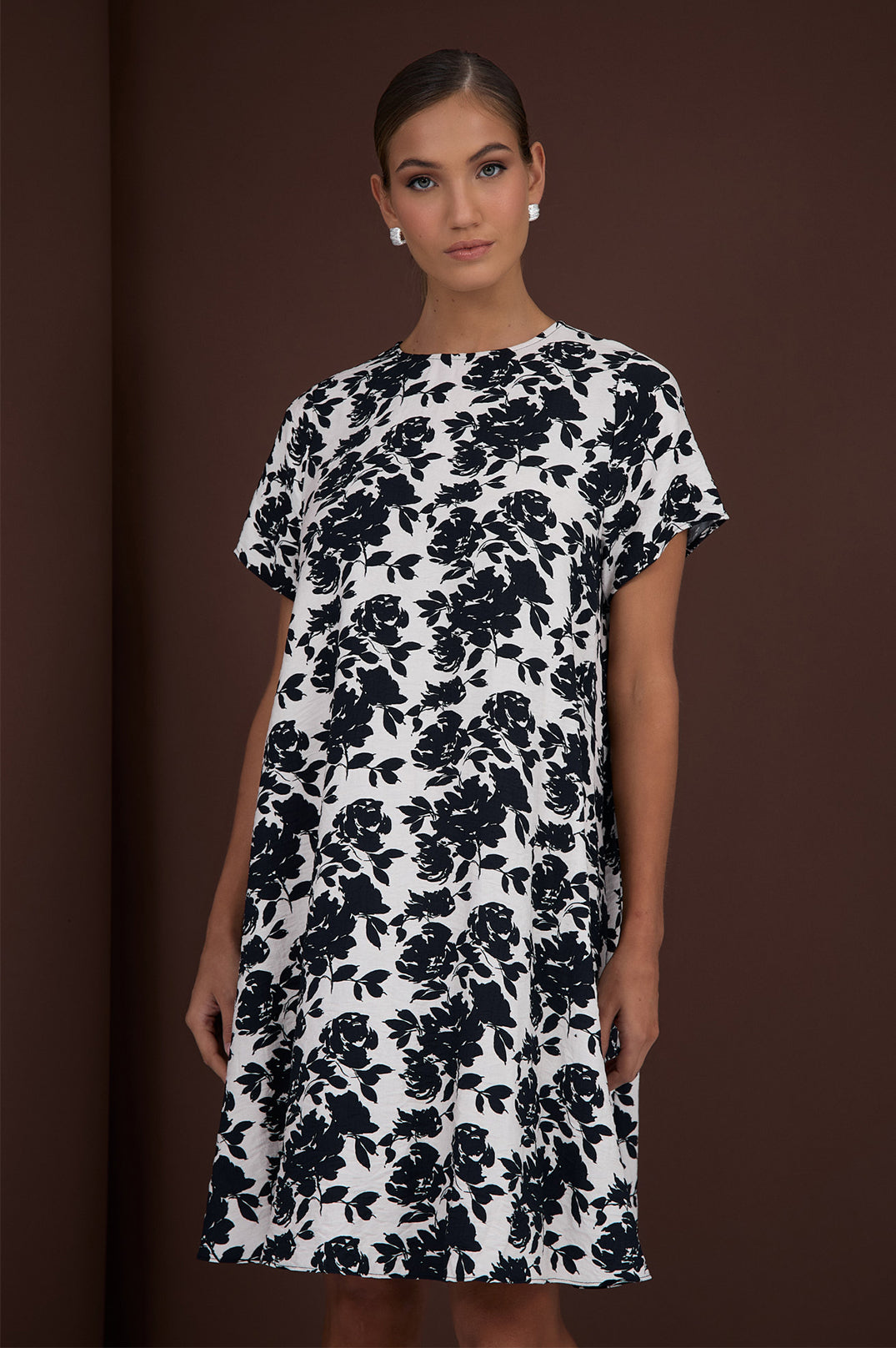 Adorne Elisa Printed A-Line Dress