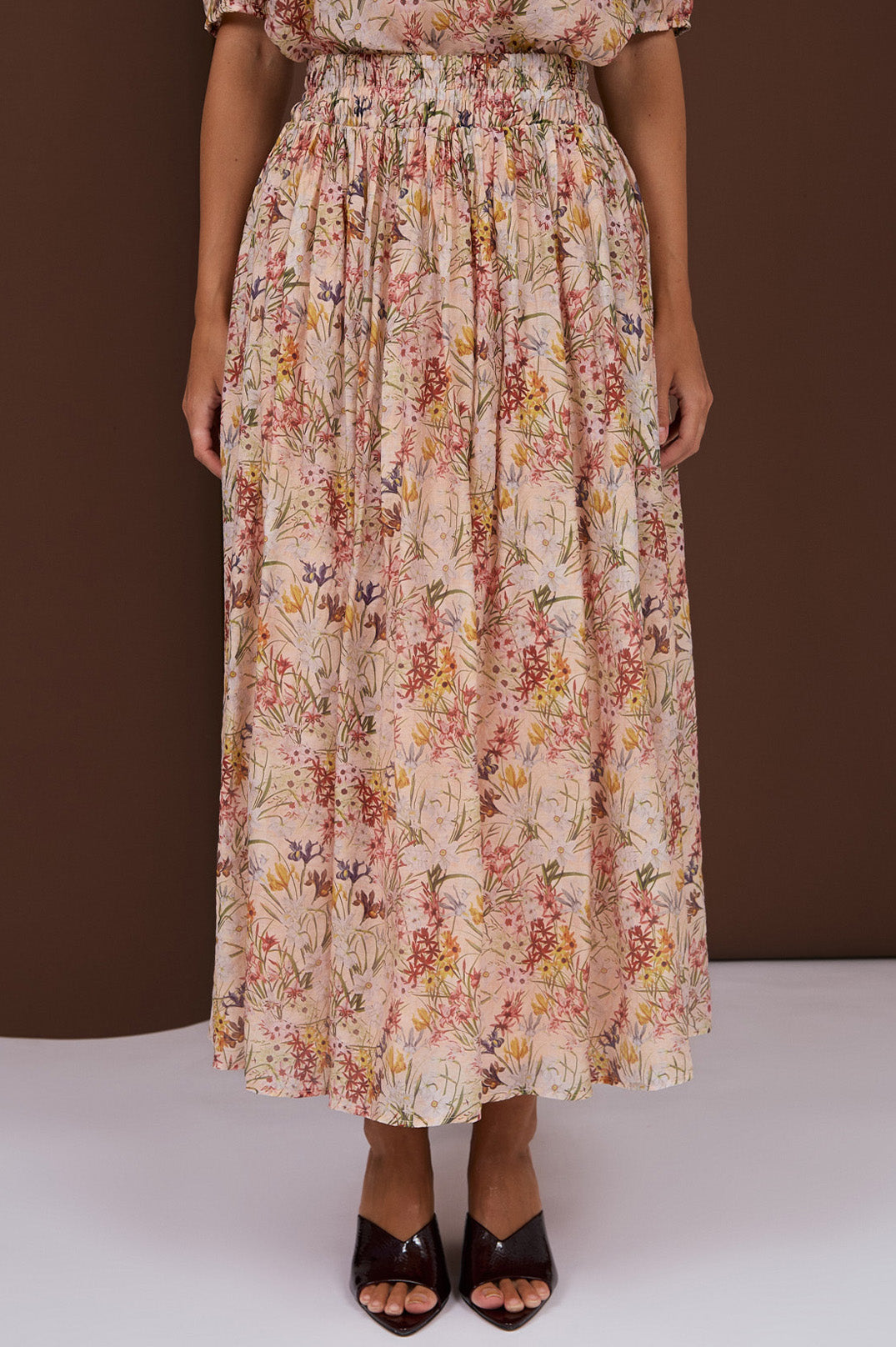 Adorne Logan Belfast Print Maxi Skirt