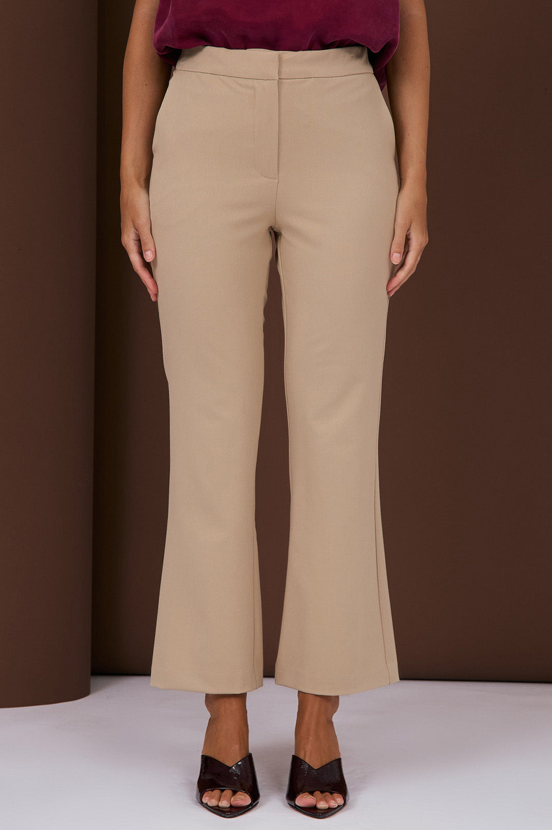 Adorne Sonny Straight Leg Pant - Camel