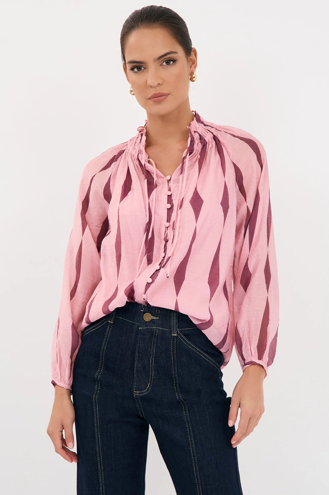 Adorne Opal San Lorenzo Long Sleeve Top