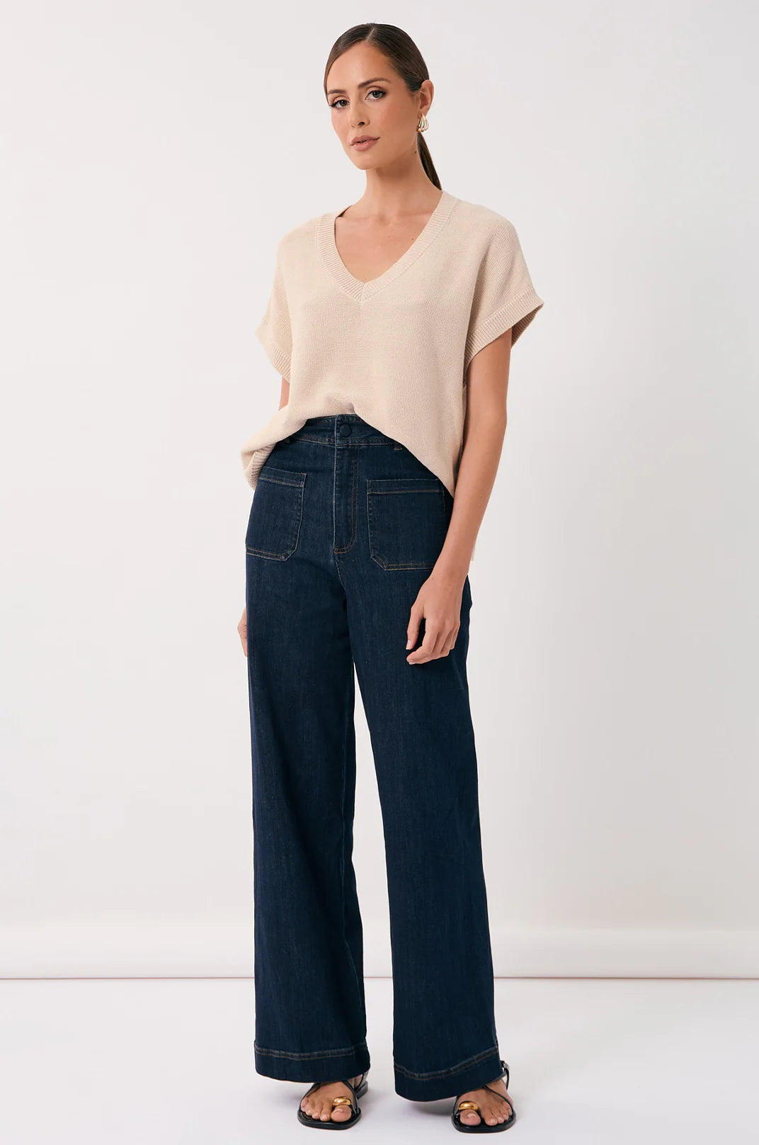 Adorne Lucy Patch Pocket Denim Pant