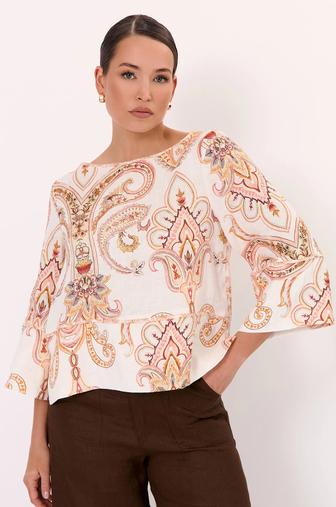 Adorne Phoenix Linen Top