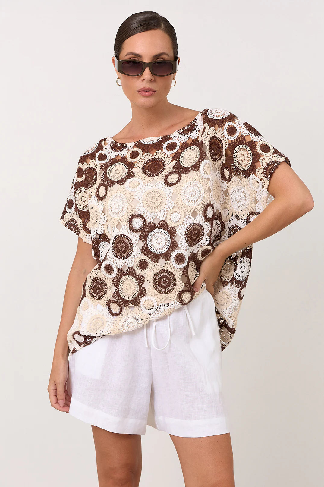 Adorne Claudia Crochet Top