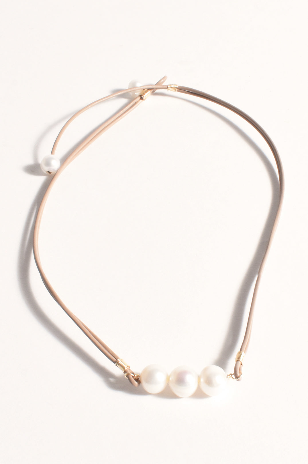 Adorne Freshwater Pearl Trio Cord Necklace