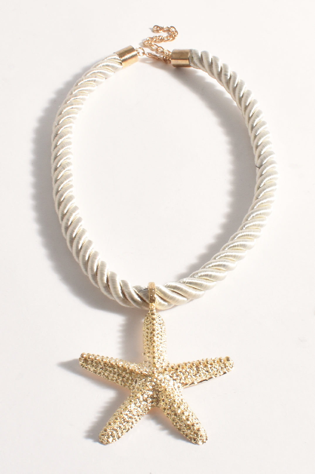 Adorne Metal Starfish Cord Necklace