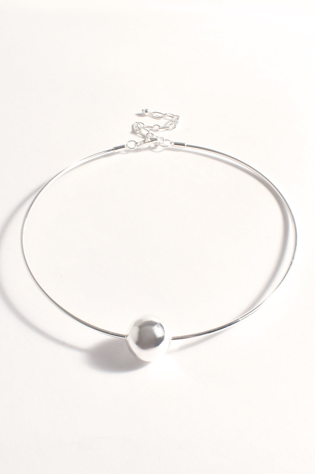 Adorne Ball Centre Fine Collar Necklace