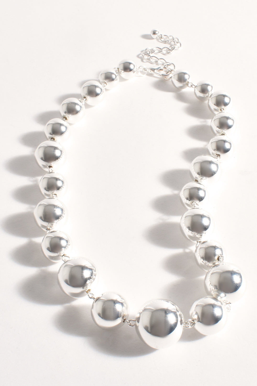 Adorne Oversize Handlink Ball Necklace