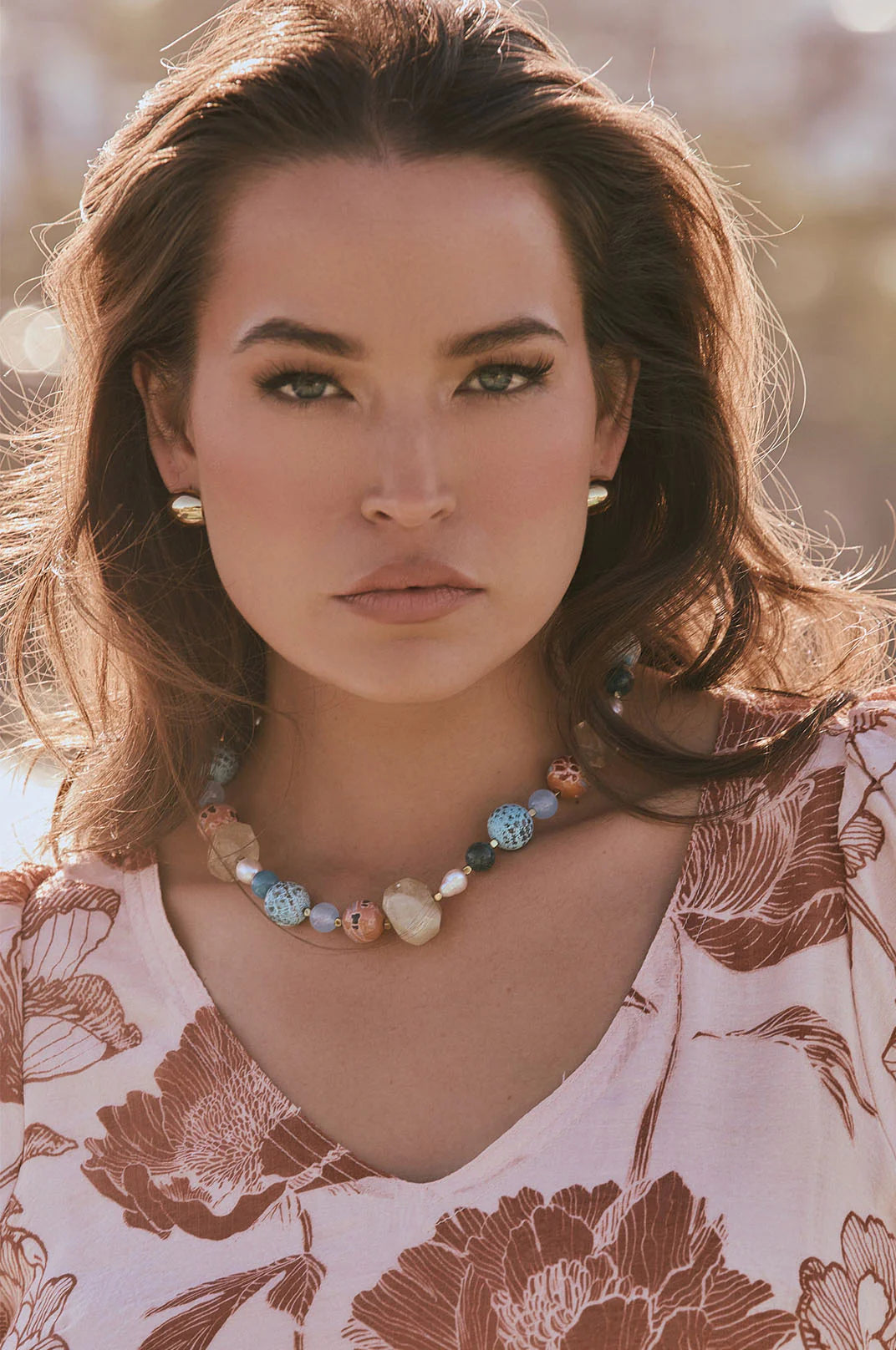 Adorne Mini Curved Hoops - Gold