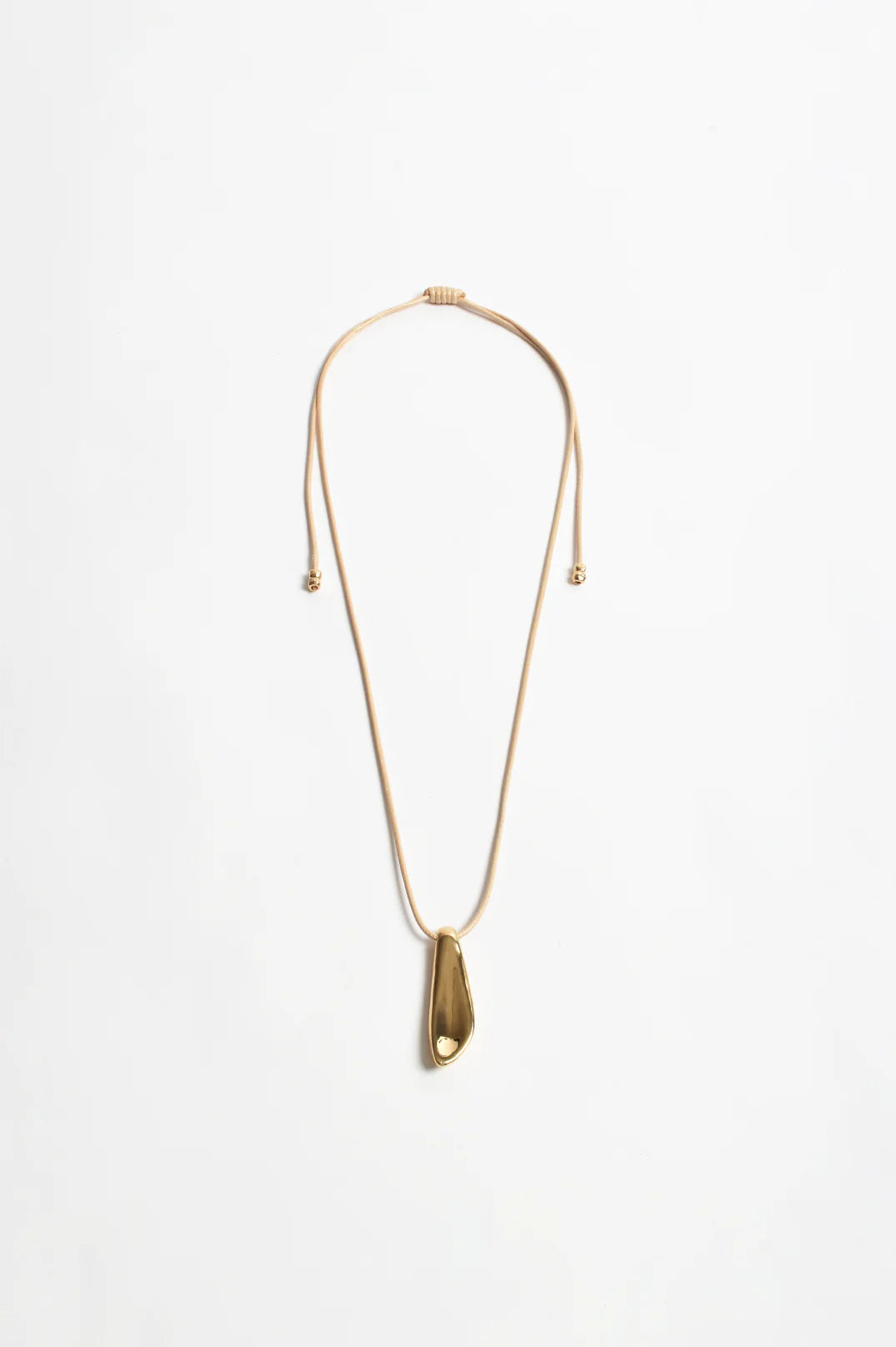 Adorne Metal Pod Drop Adjustable Cord Necklace