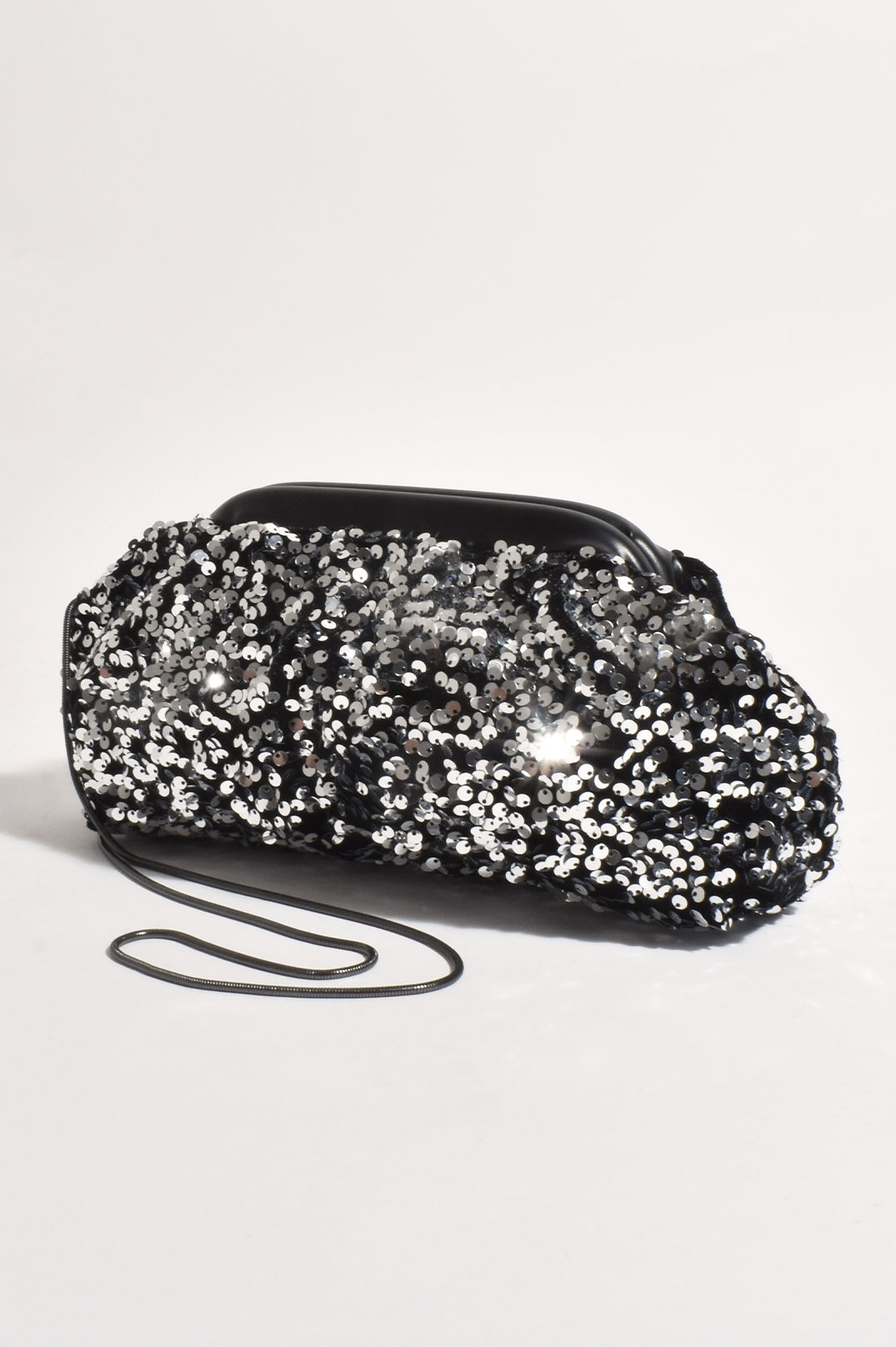 Adorne Disco Sequin Framed Purse Clutch