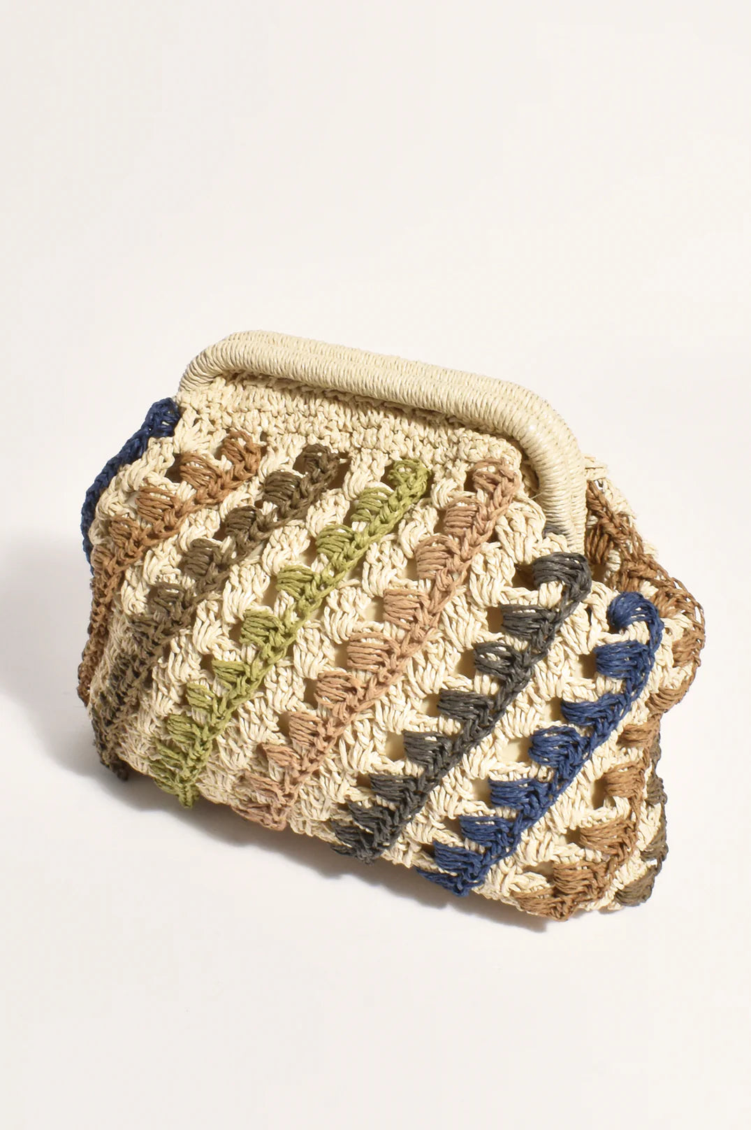 Adorne Eadie Crochet Weave Framed Clutch