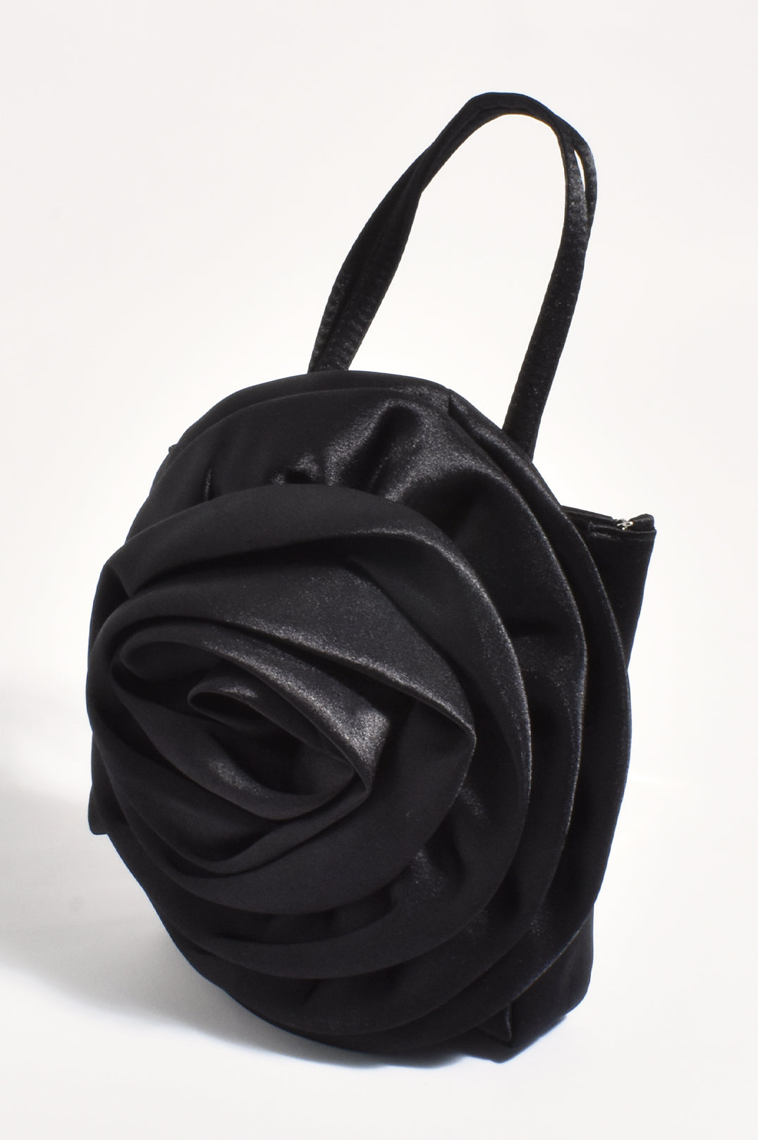 Adorne Rochelle Flower Mini Bag - Black