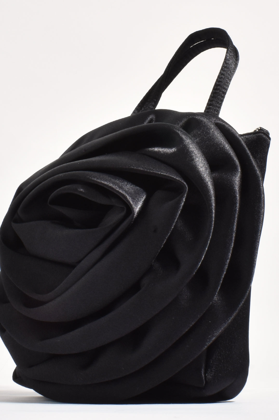 Adorne Rochelle Flower Mini Bag - Black