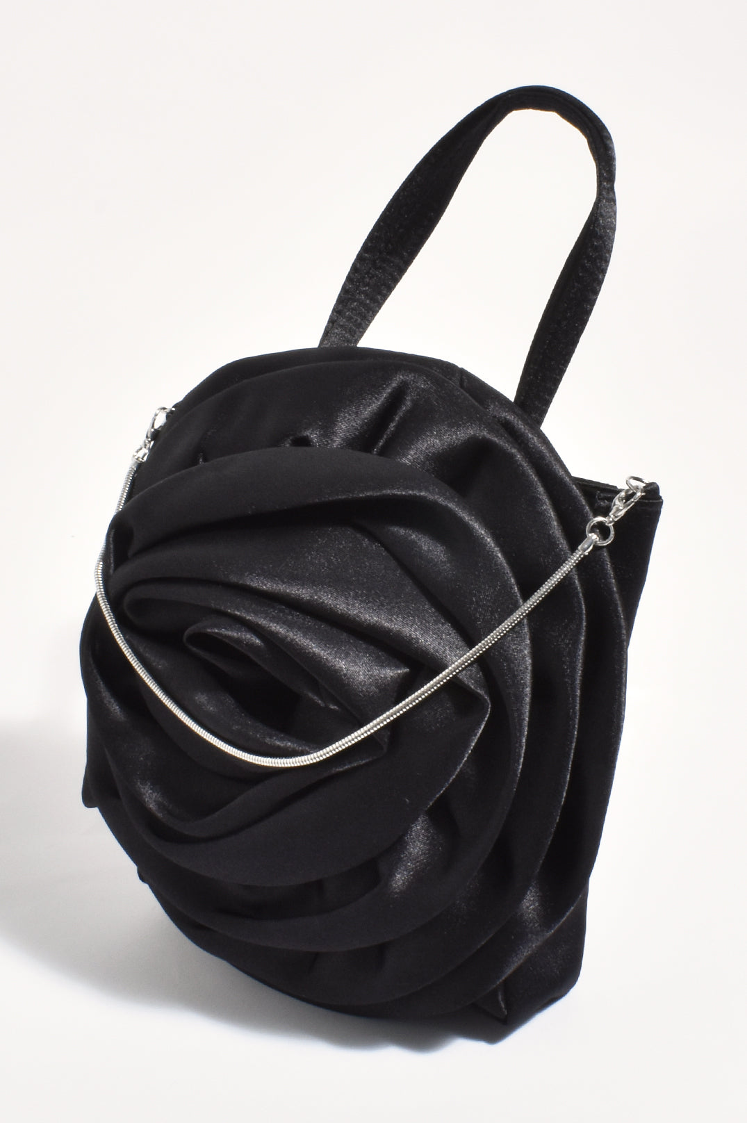 Adorne Rochelle Flower Mini Bag - Black