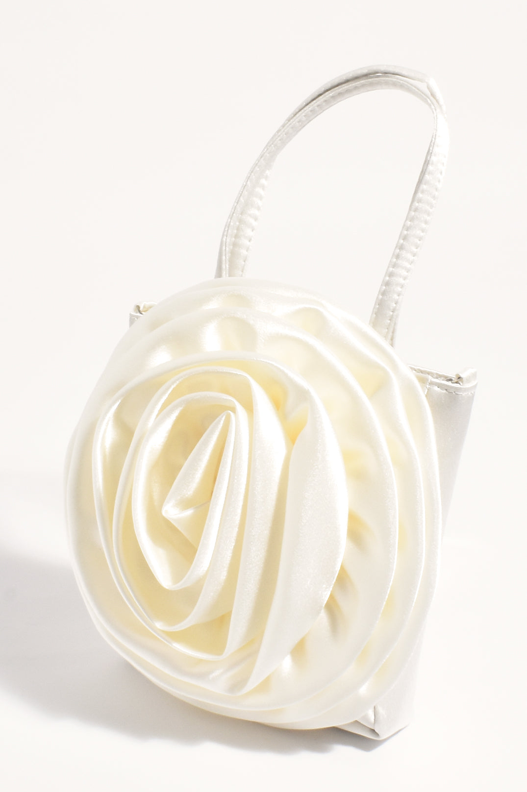 Adorne Rochelle Flower Mini Bag - Ivory