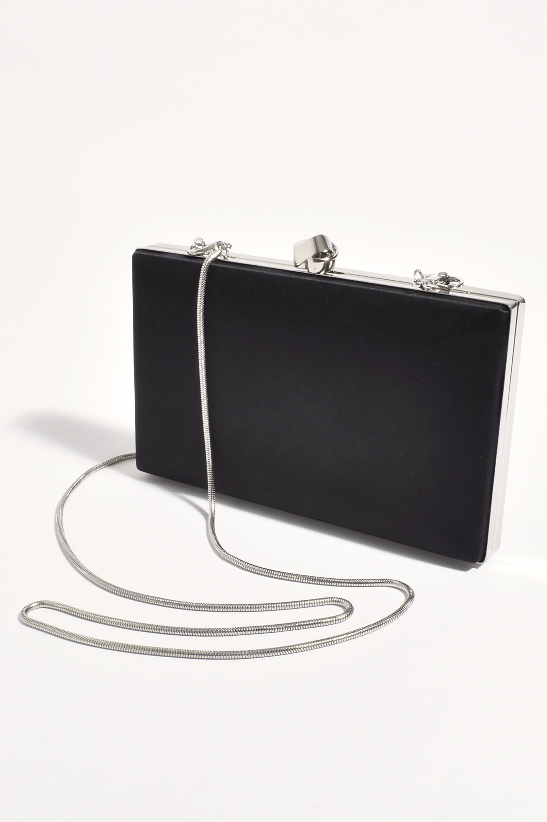 Adorne Mira Structured Clutch - Black