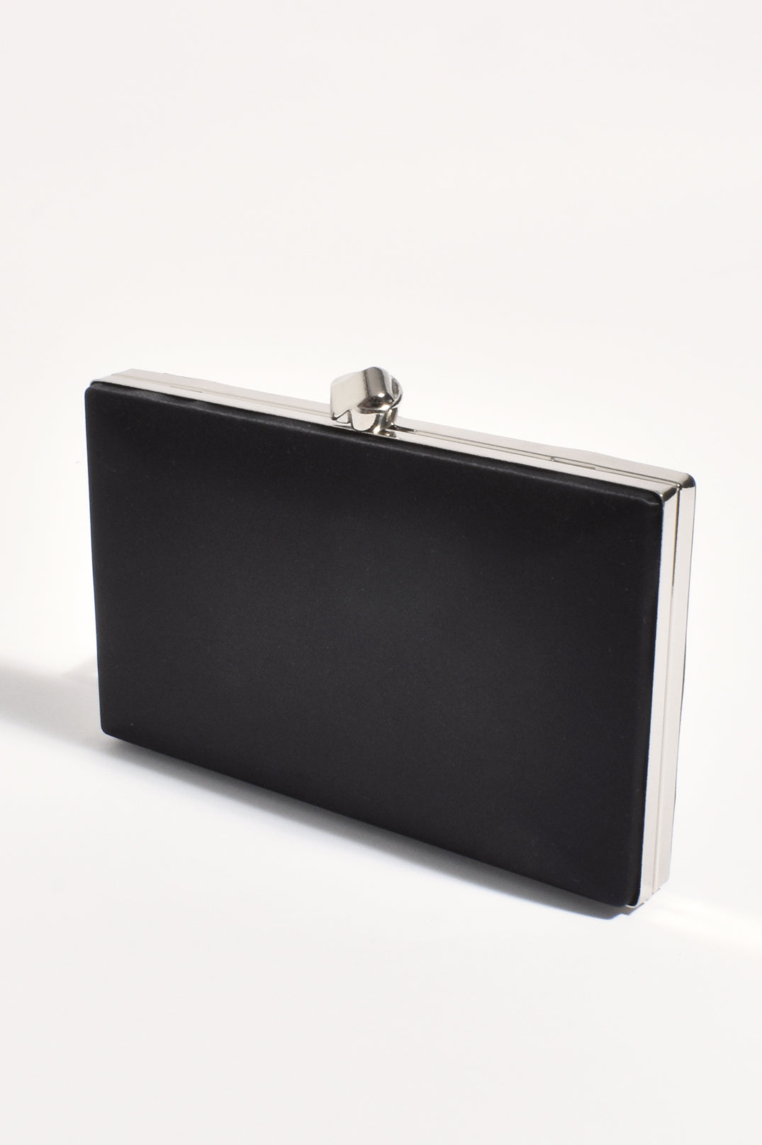 Adorne Mira Structured Clutch - Black