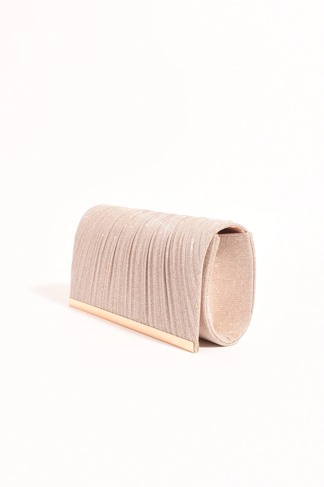 Adorne Linnie Pleat Fold over Clutch