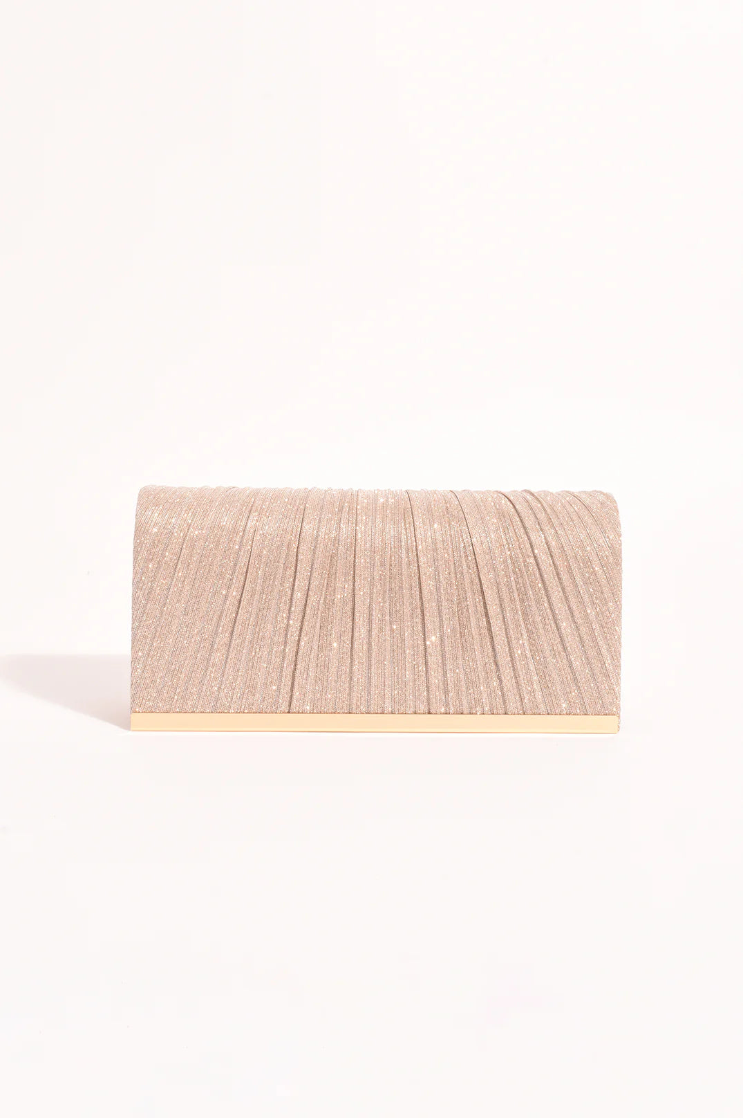 Adorne Linnie Pleat Fold over Clutch