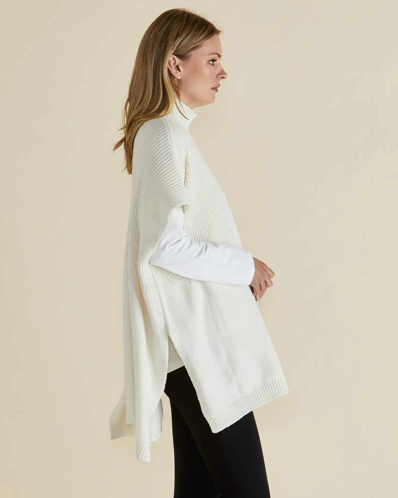 Betty Basics Paige Poncho - Oat