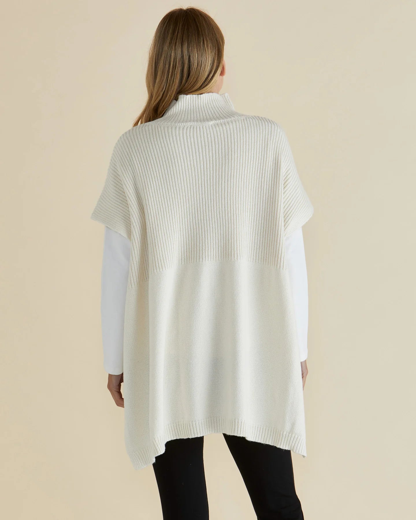 Betty Basics Paige Poncho - Oat