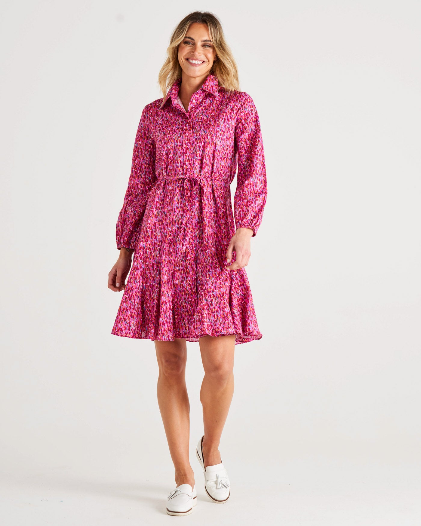 Betty Basics Jada Dress - Multi Colour Print