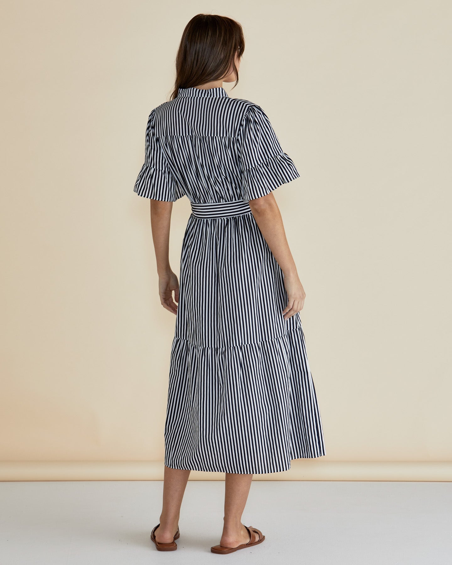 Betty Basics Jamilla Dress - Navy Stripe