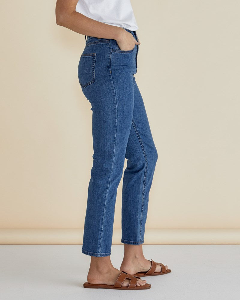 Betty Basics Stella Straight Leg Jeans - Vintage Wash