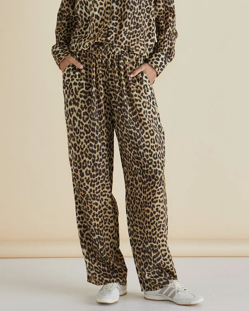 Betty Basics Lexi Pant - Leopard Print
