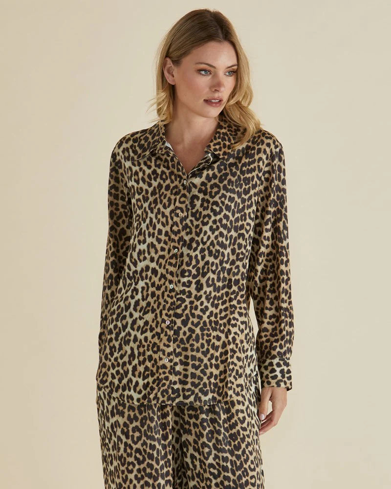 Betty Basics Lexi Shirt - Leopard Print
