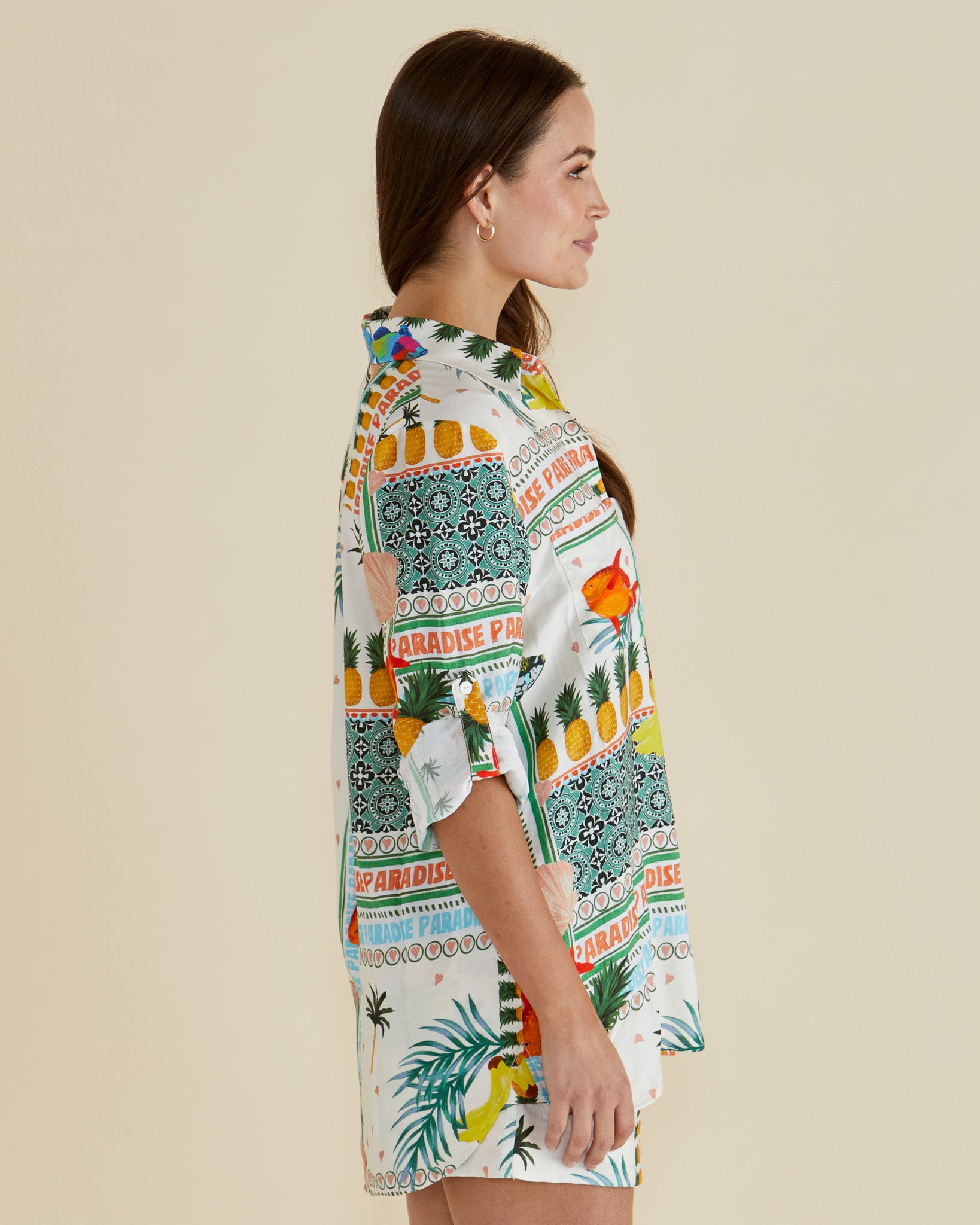 Betty Basics Mills Shirt - Paradise Print