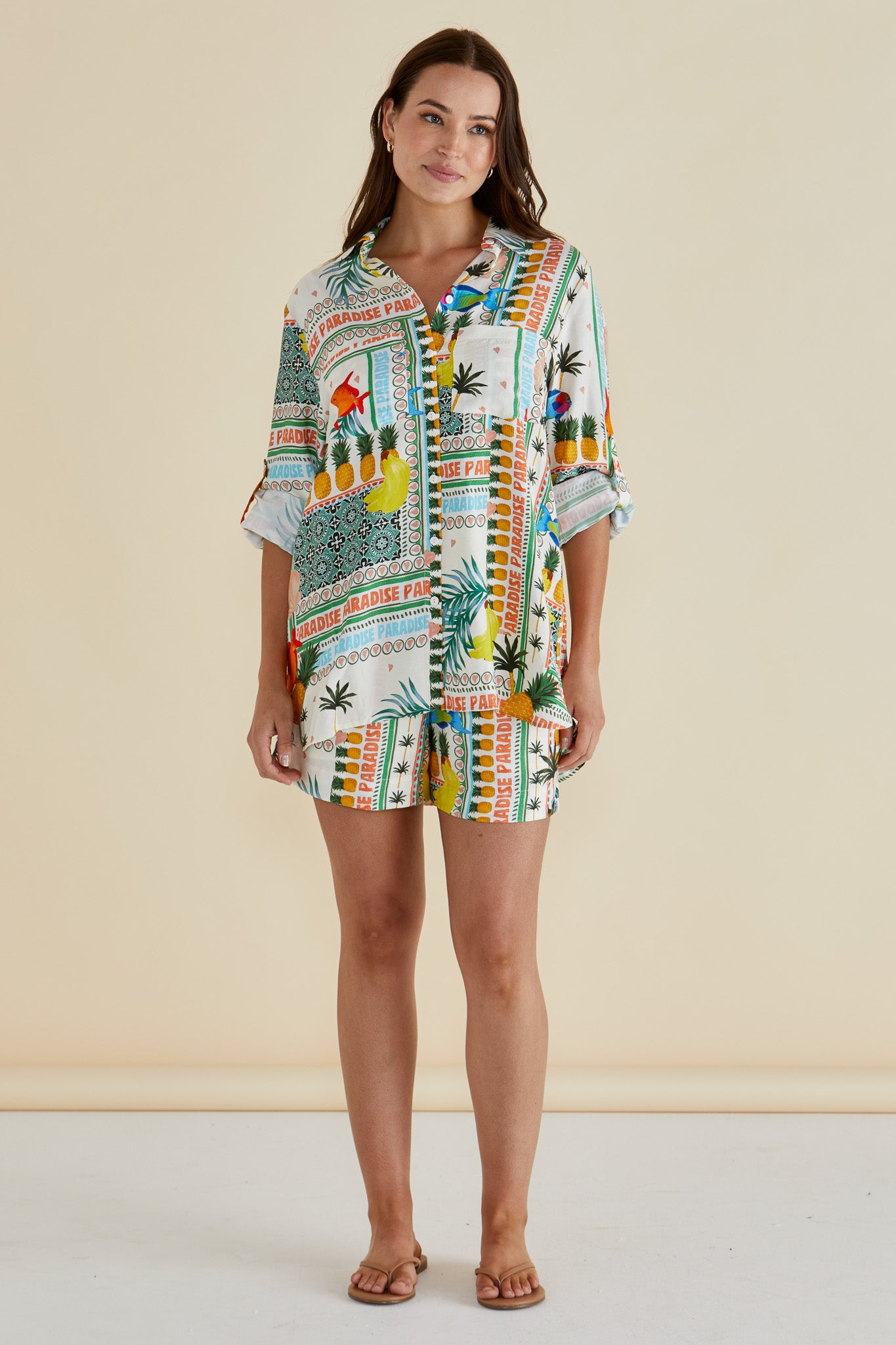 Betty Basics Mills Shirt - Paradise Print