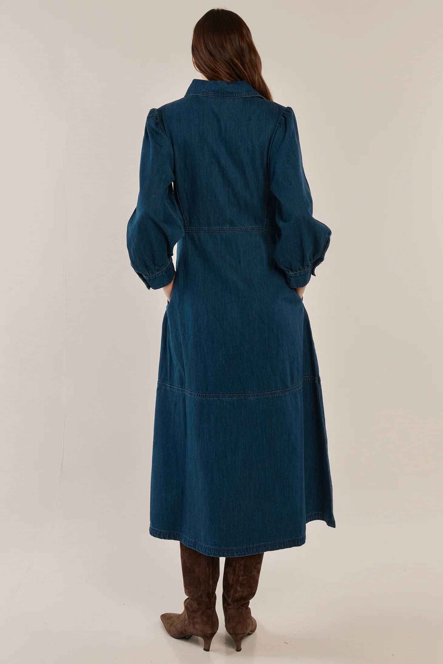 Betty Basics Detroit Dress - Dark Vintage Wash