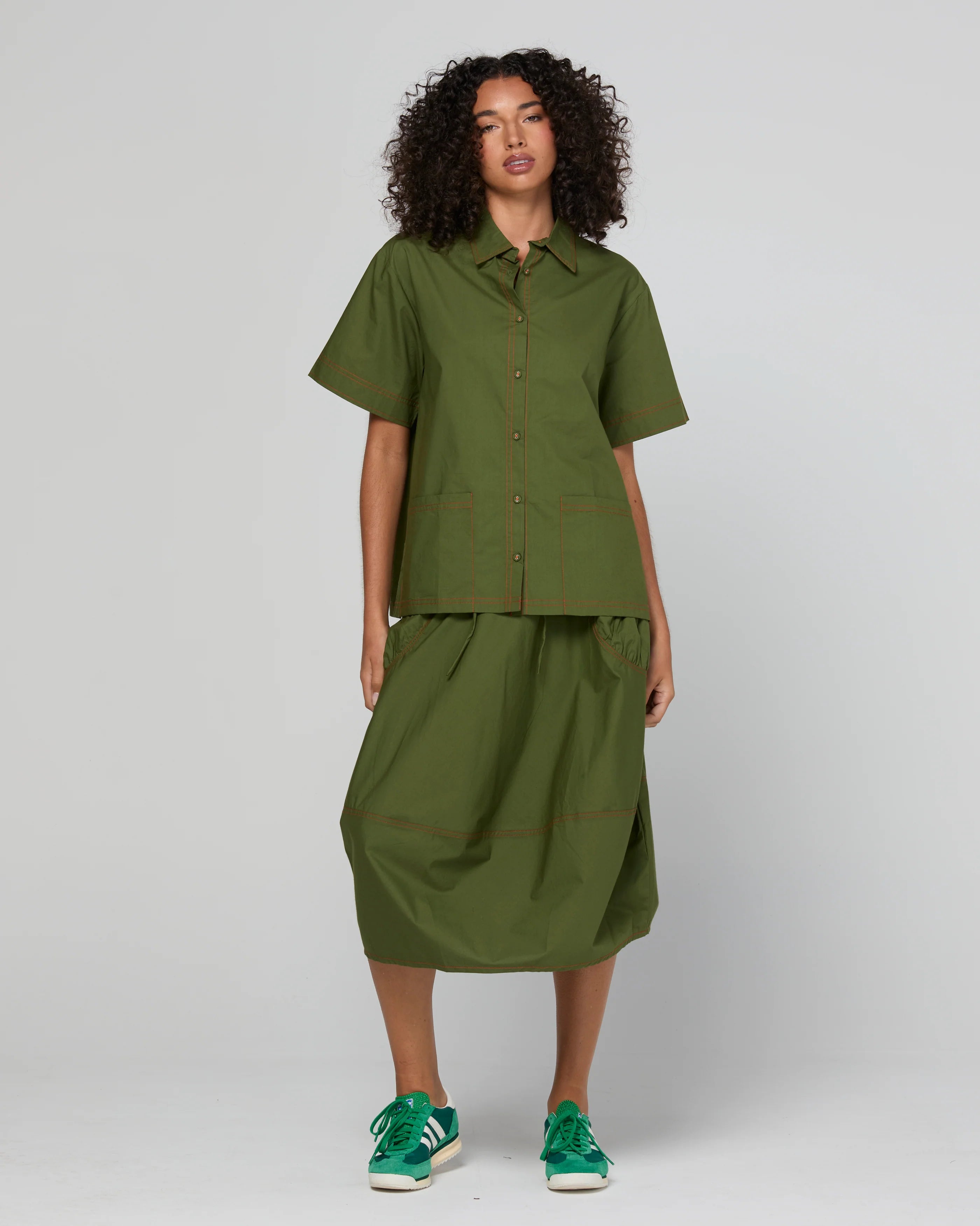 Boom Shankar Guru Skirt - Chive