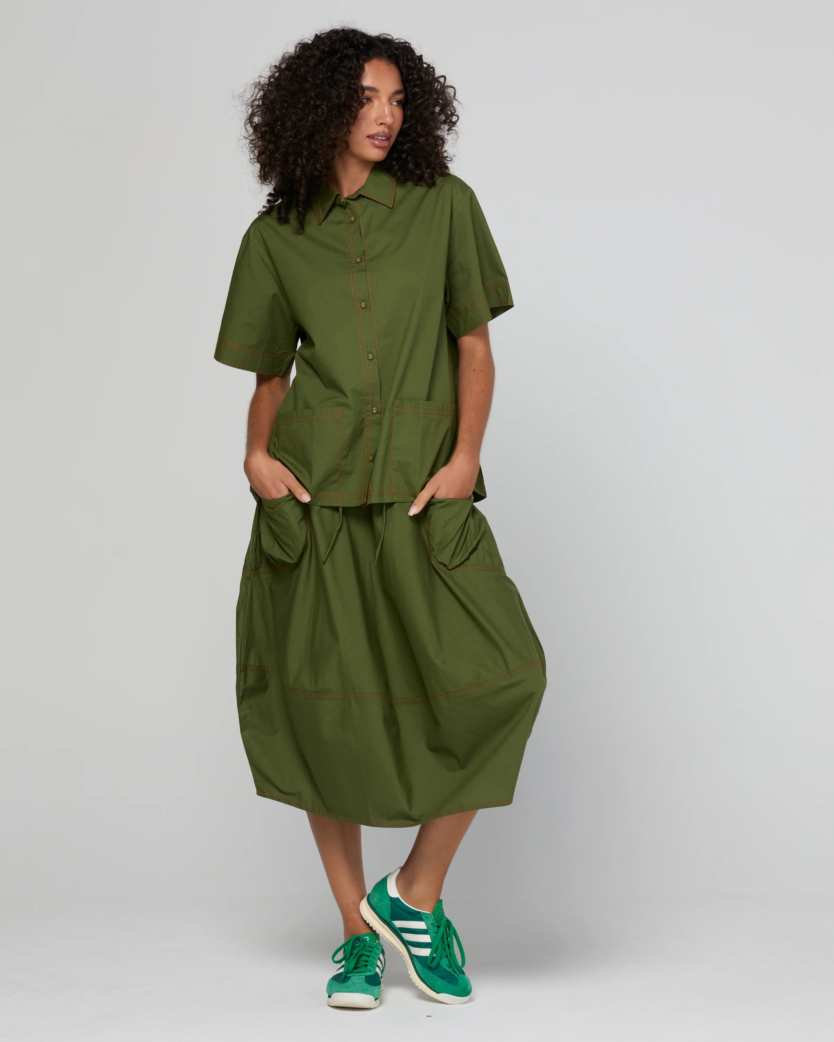 Boom Shankar Guru Skirt - Chive