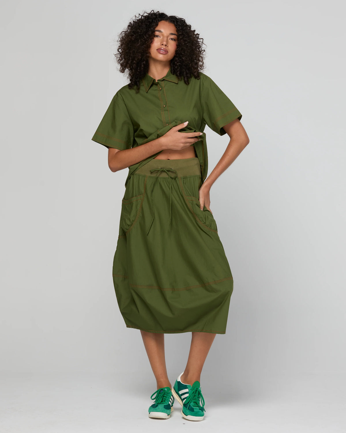 Boom Shankar Guru Skirt - Chive