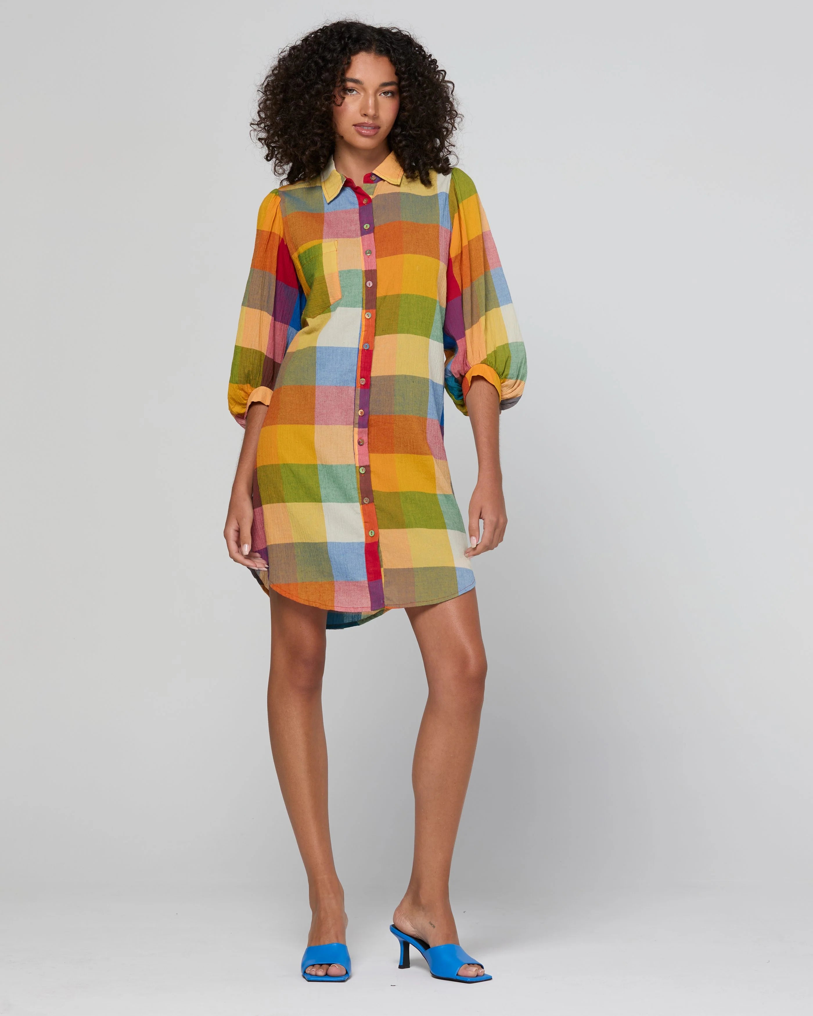 Boom Shankar Pari Shirt Dress - Kingston Check