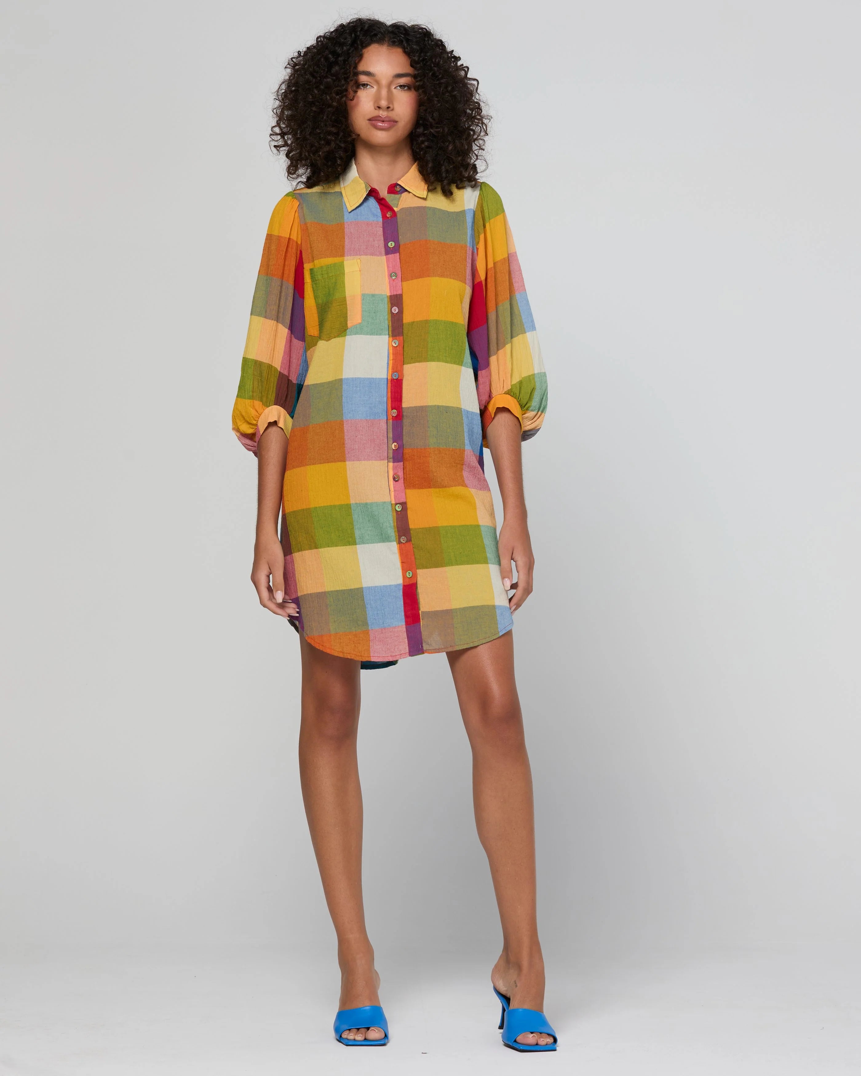 Boom Shankar Pari Shirt Dress - Kingston Check
