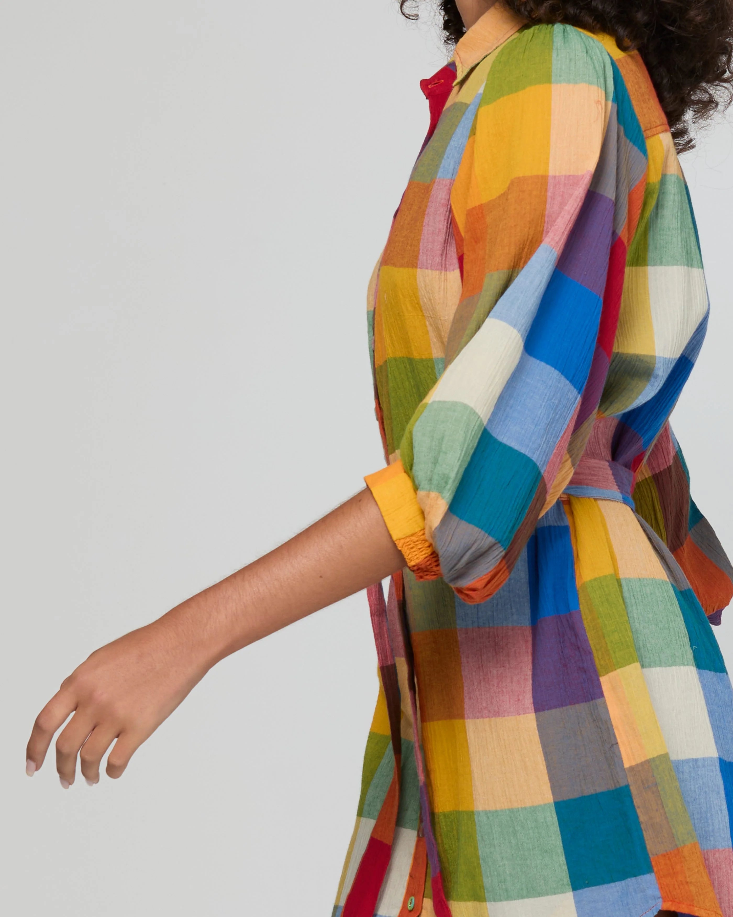 Boom Shankar Pari Shirt Dress - Kingston Check