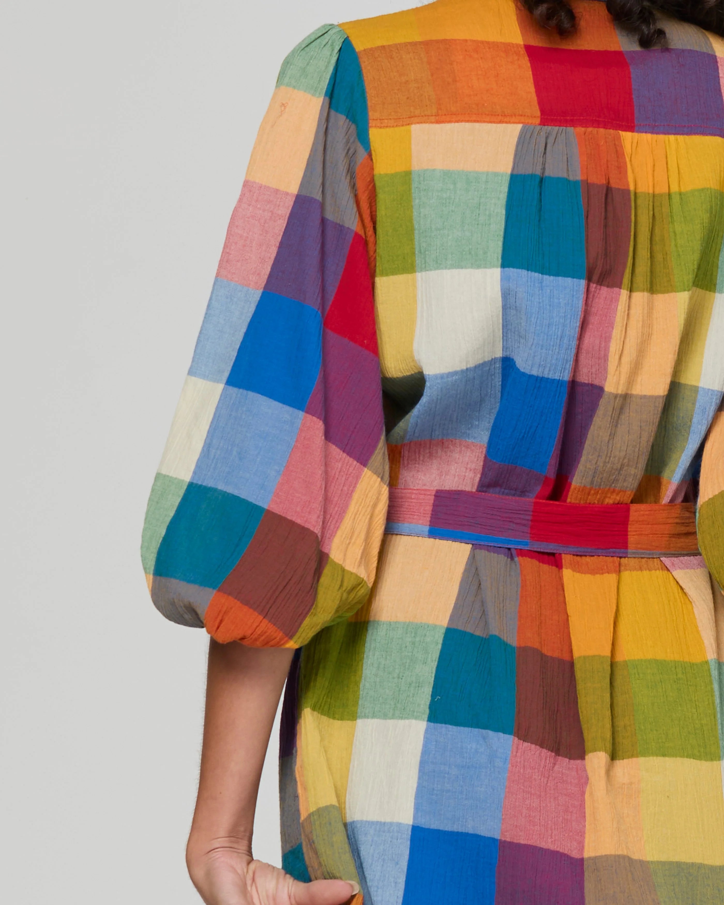 Boom Shankar Pari Shirt Dress - Kingston Check