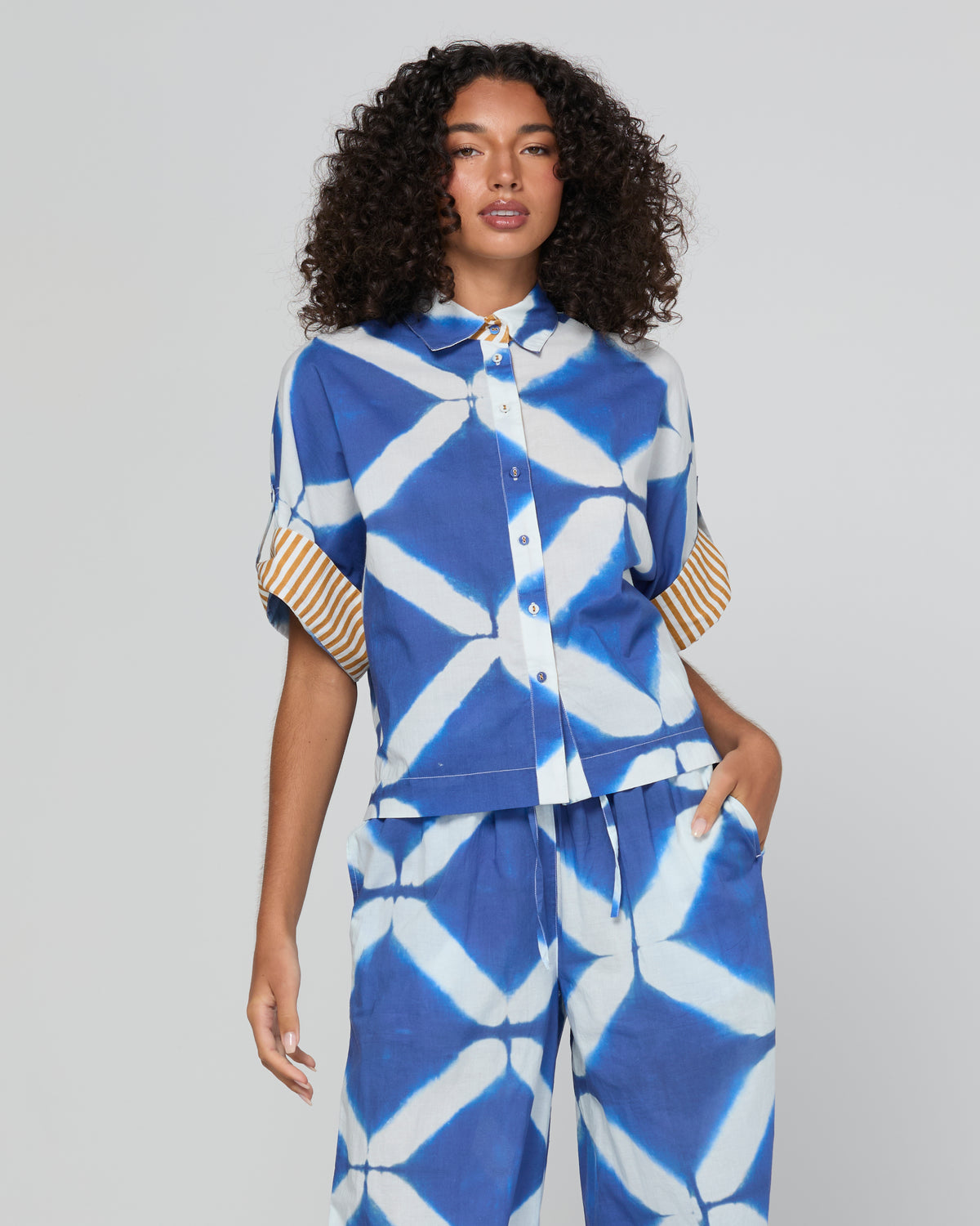 Boom Shankar Maui Shirt - Block Print