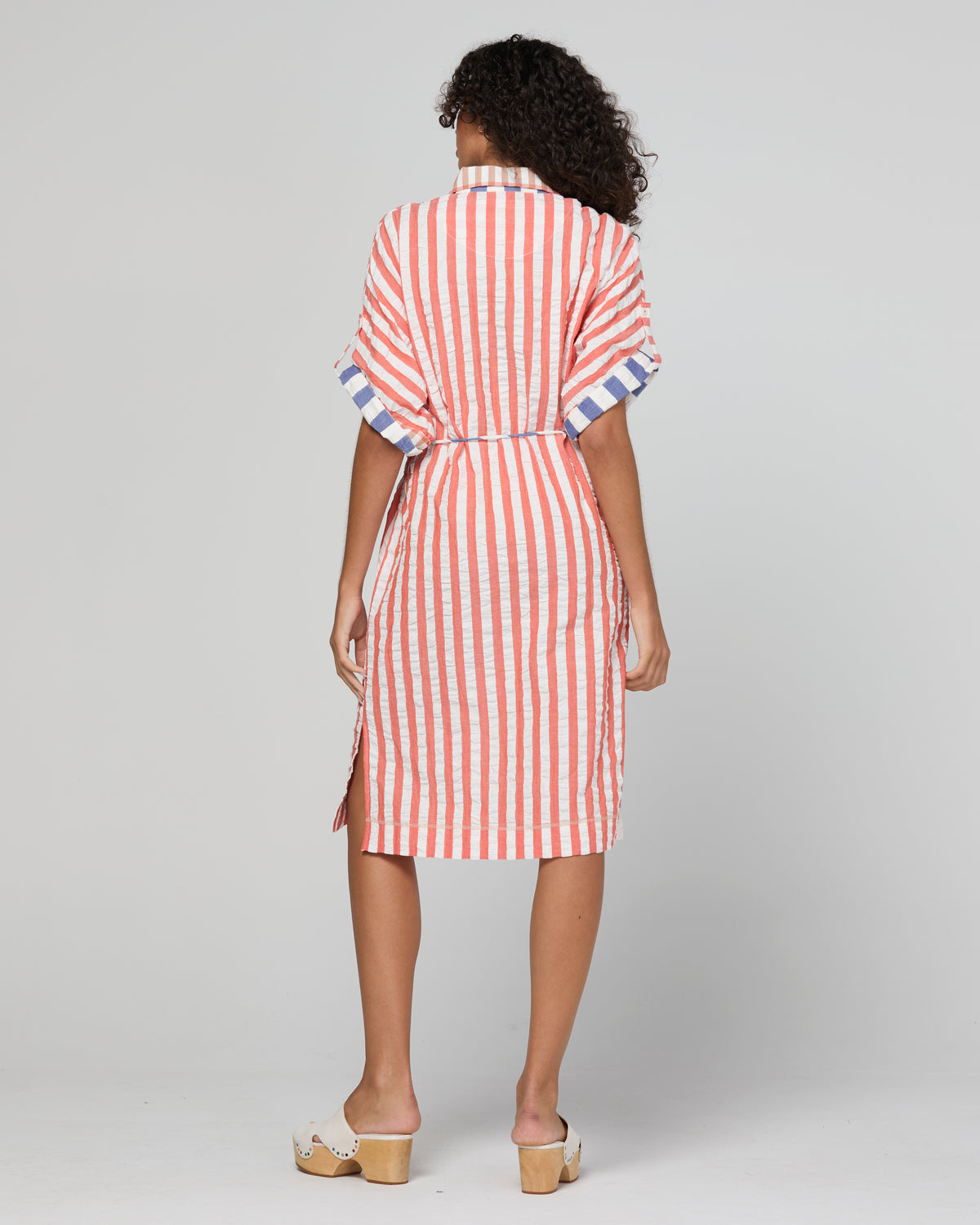 Boom Shankar Maui Shirt Dress - Watermelon Stripe