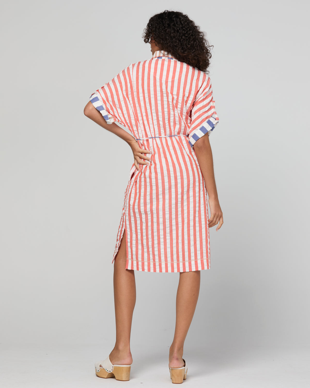 Boom Shankar Maui Shirt Dress - Watermelon Stripe