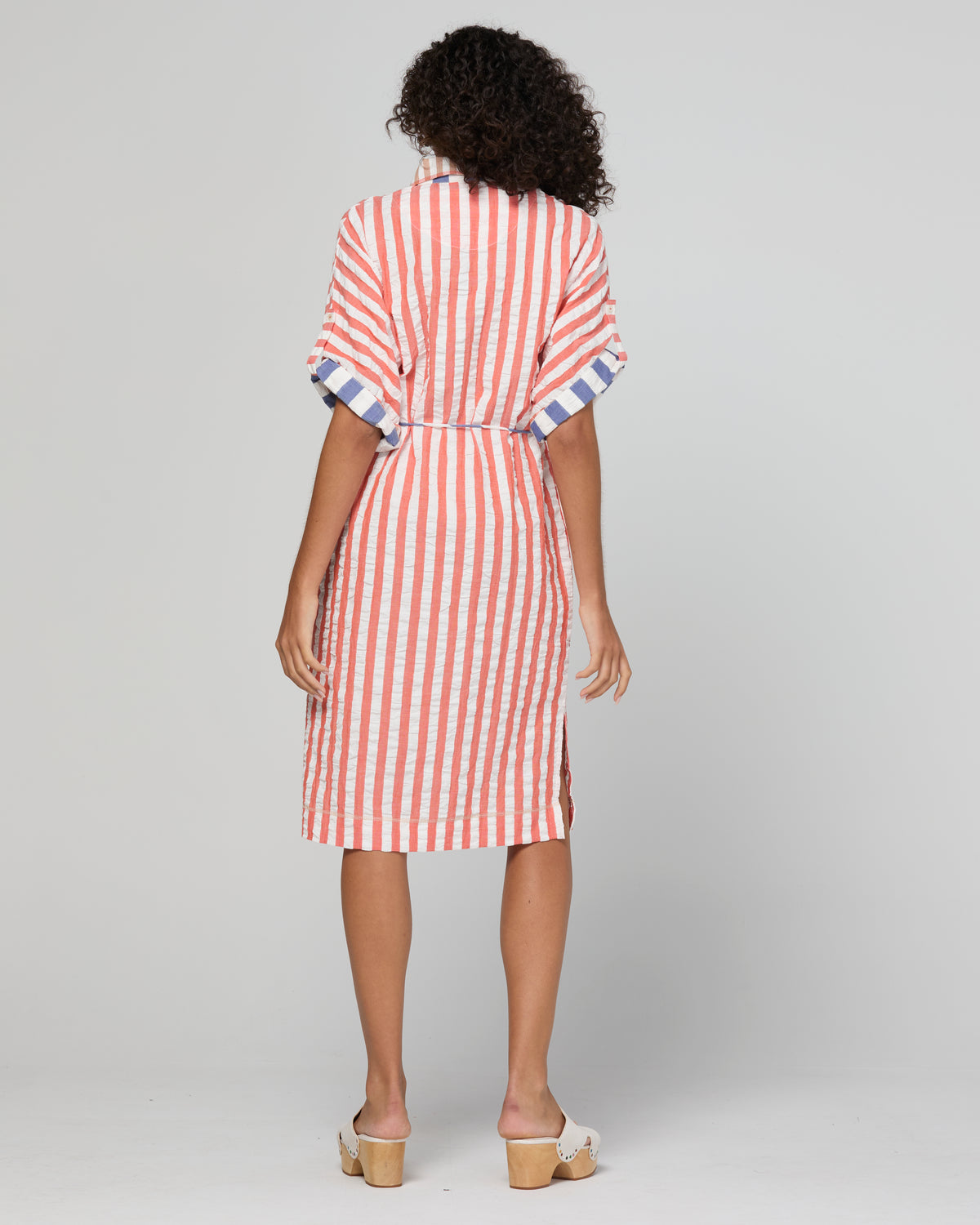 Boom Shankar Maui Shirt Dress - Watermelon Stripe