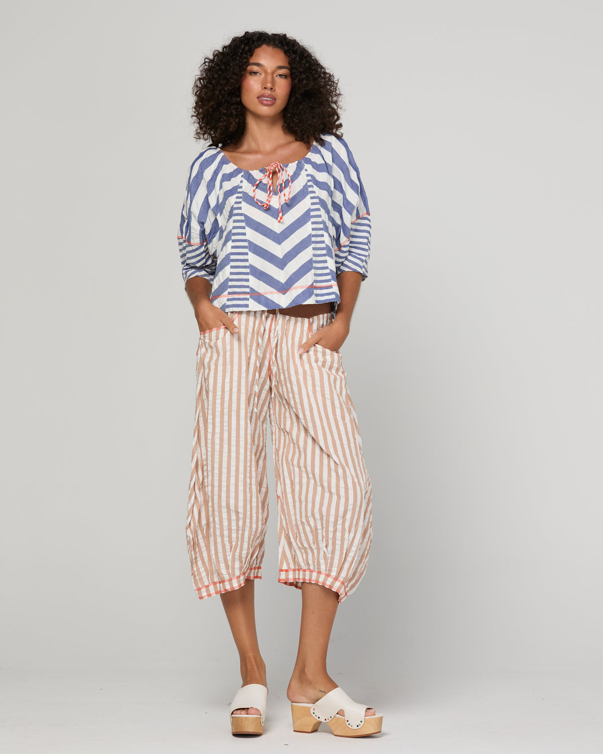 Boom Shankar Lucia Top - Ocean Stripe