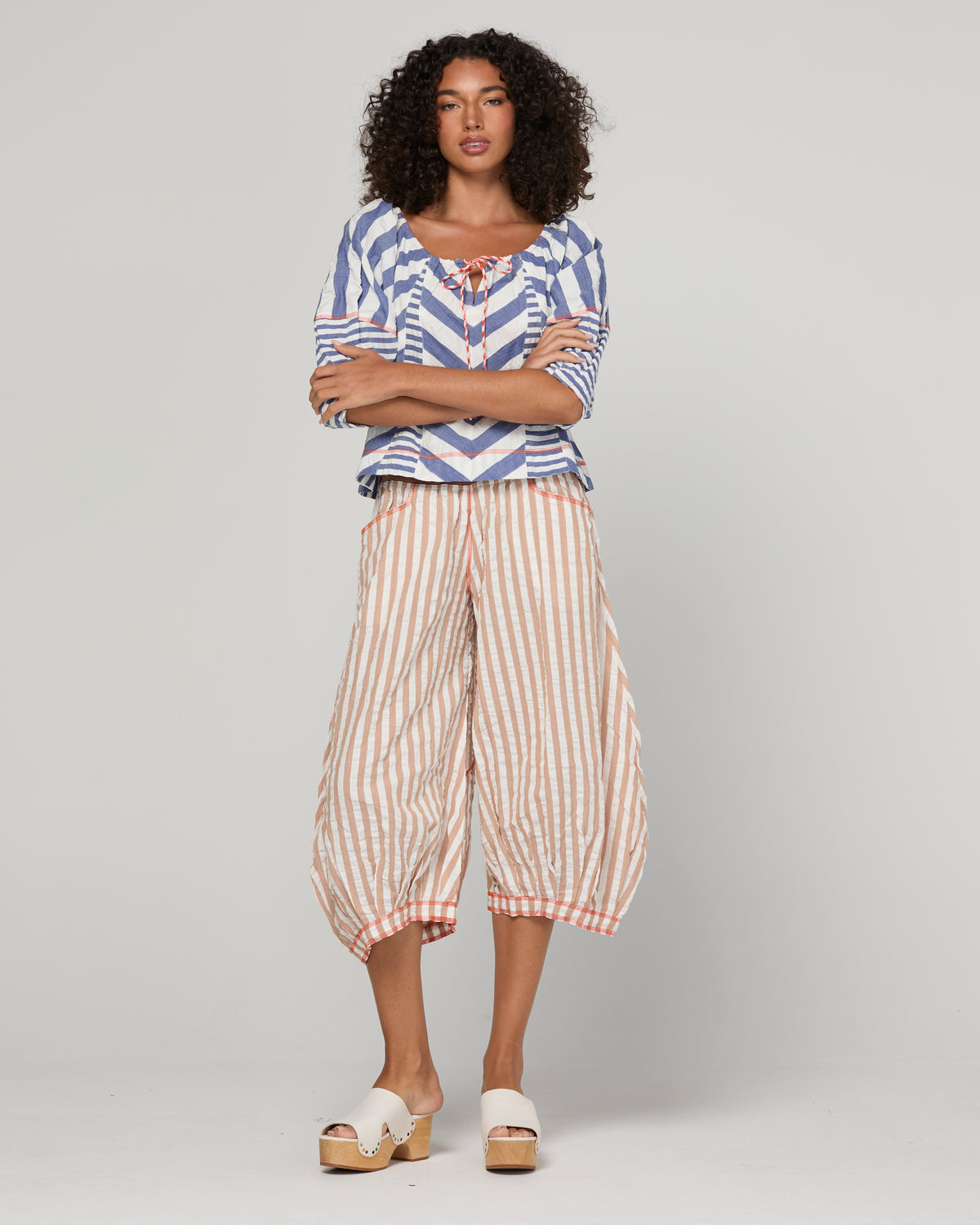 Boom Shankar Lucia Top - Ocean Stripe