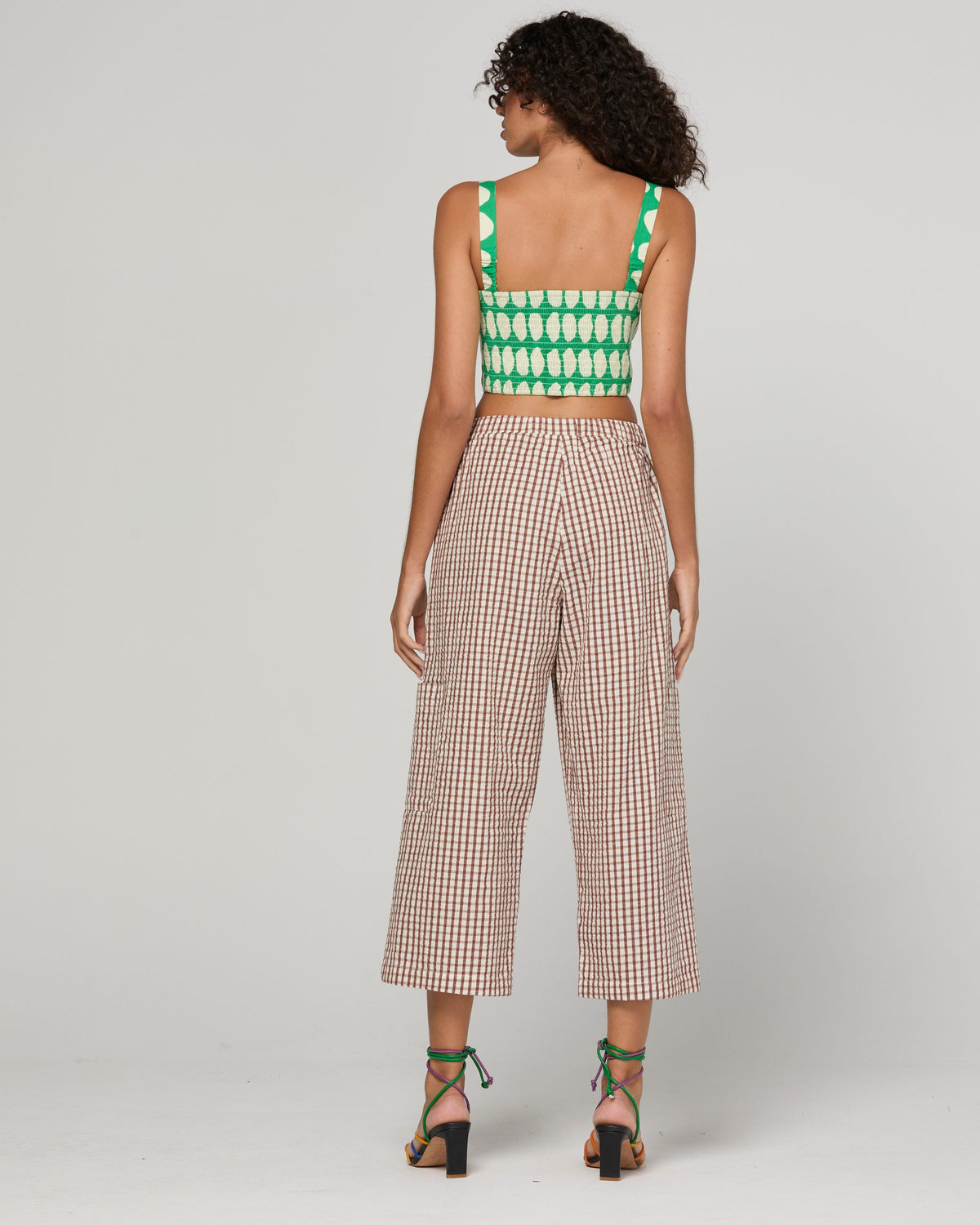 Boom Shankar Evelina	Pant - Cocoa	Gingham